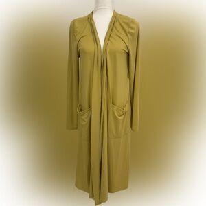 Zenana Long Lightweight Duster Cardigan w/Pockets Size M